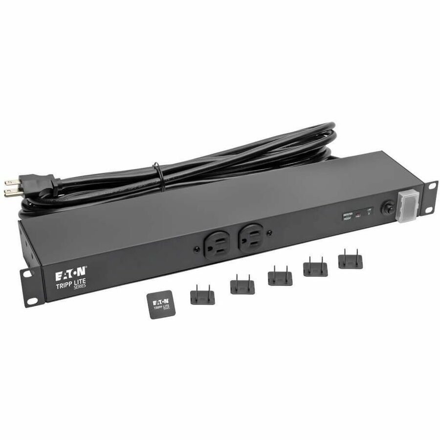 Eaton Tripp Lite Isobar IBAR12 12-Outlet Surge Protector, 3840J, 15 ft Cord, 1U Rackmount - Image 3