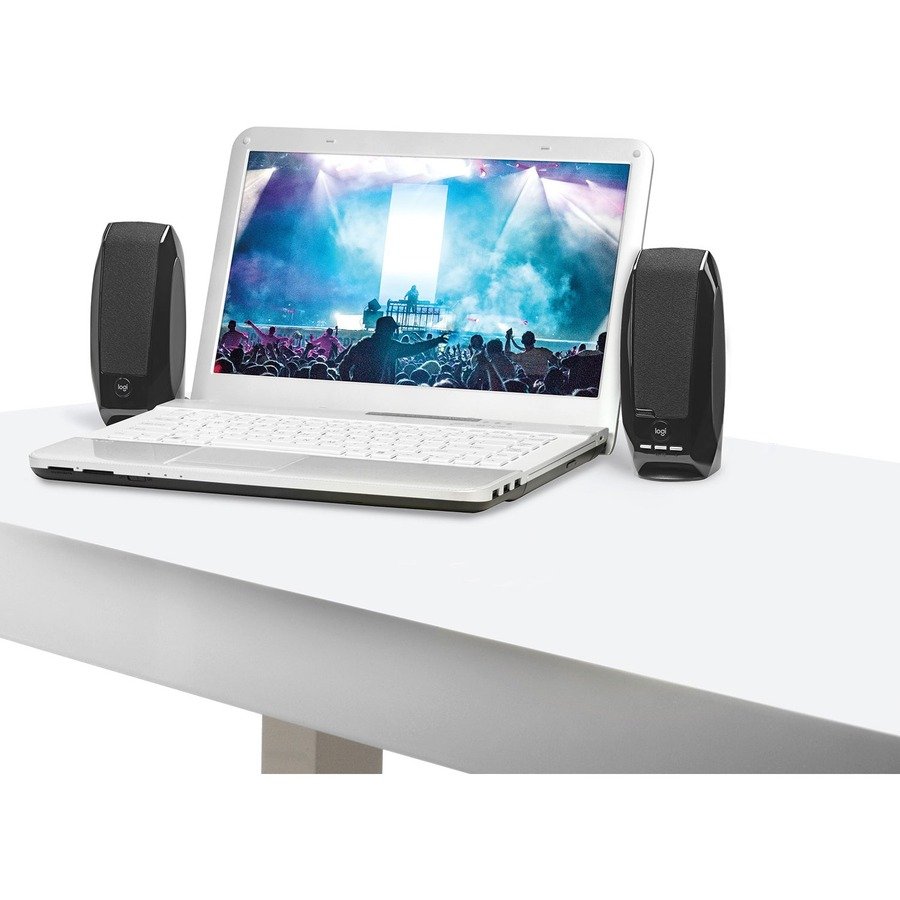 Logitech S150 Digital USB 2.0 Speaker System, 2.0 Stereo, USB-Powered, Black - Image 2