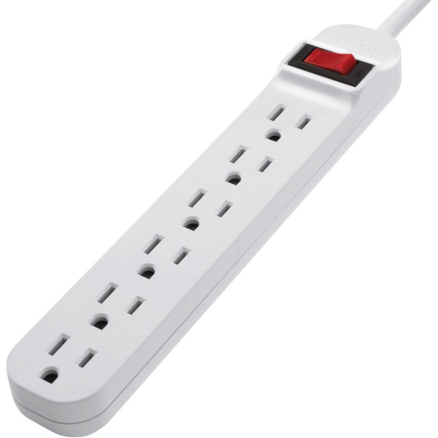 Belkin F9P60905RDP 6-Outlet Power Strip with 5ft Heavy-Duty Power Cord, On/Off Switch, 125V, 1875W - Image 3