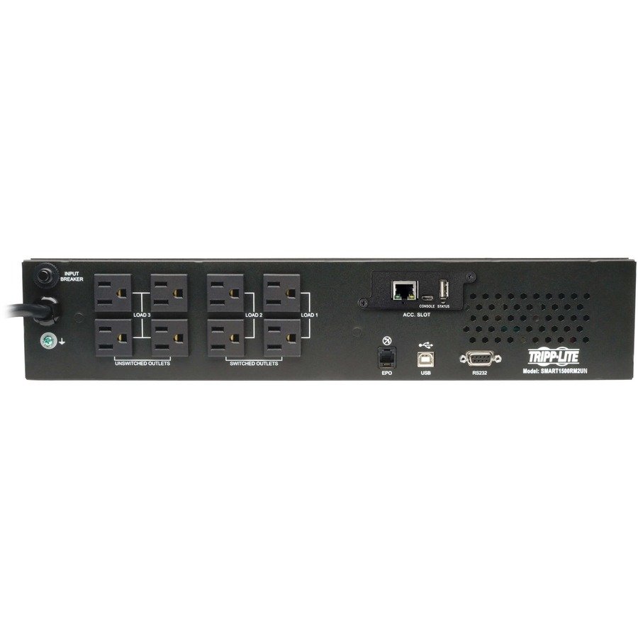Tripp Lite by Eaton UPS SmartPro 120V 1.5kVA 1.35kW Line-Interactive Sine Wave UPS 2U Rack/Tower WEBCARDLX Network Interface LCD USB 8 Outlets - Image 2