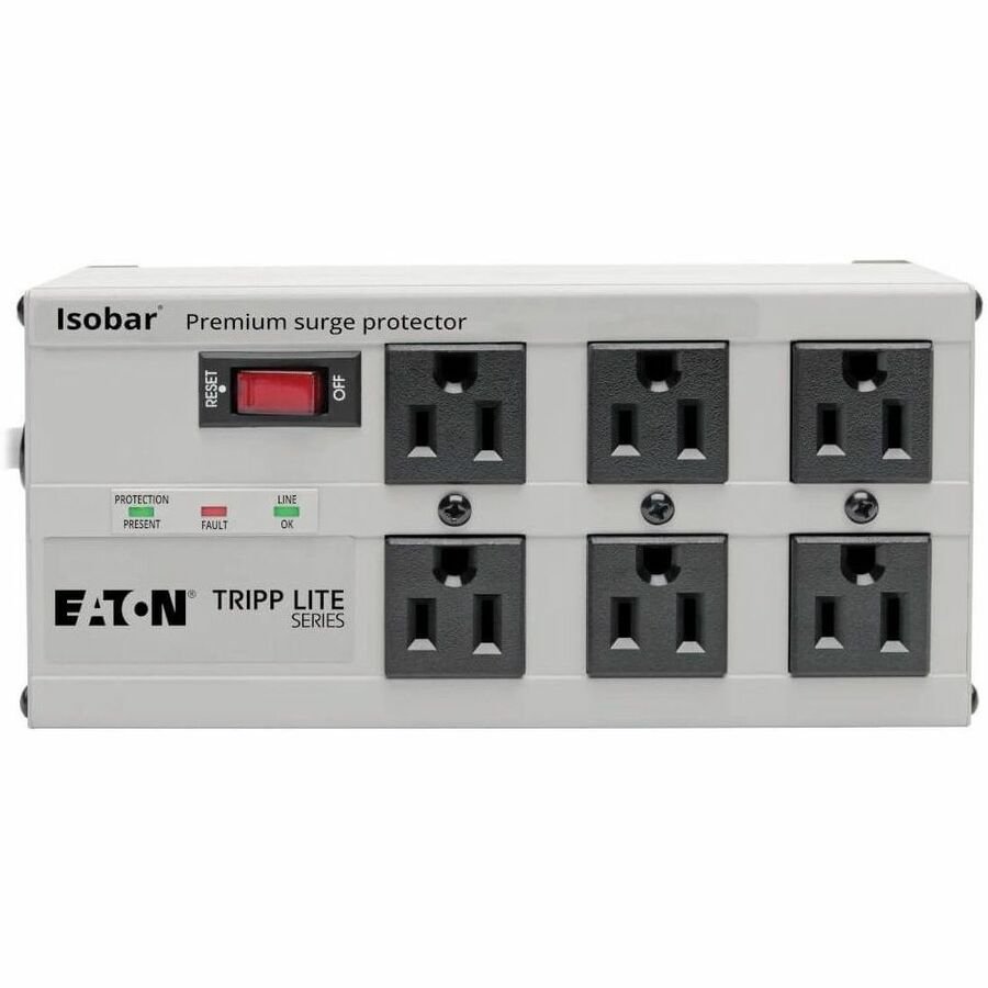 Tripp Lite by Eaton Isobar 6-Outlet Surge Protector 6 ft. Cord with Right-Angle Plug 3330 Joules - Image 5