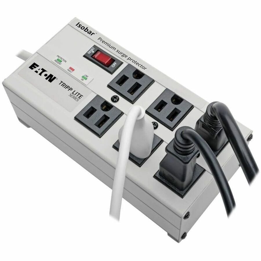 Tripp Lite by Eaton Isobar 6-Outlet Surge Protector 6 ft. Cord with Right-Angle Plug 3330 Joules - Image 4