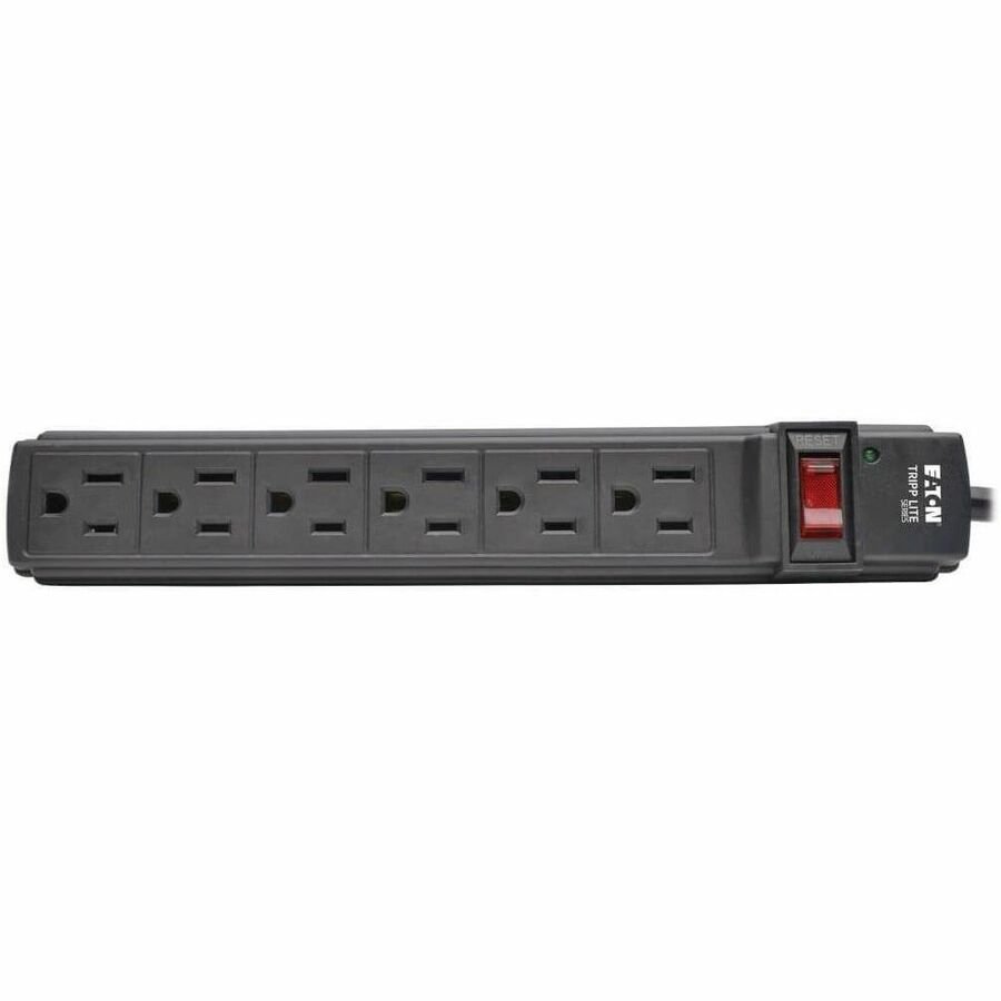 Eaton Tripp Lite Power It! PS66B 6-Outlet Power Strip, 6 ft Cord, 120V, 1875W - Image 3