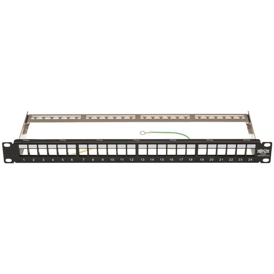 Eaton Tripp Lite N062-024-KJ-SH 24-Port 1U Shielded Blank Keystone Patch Panel - Image 3