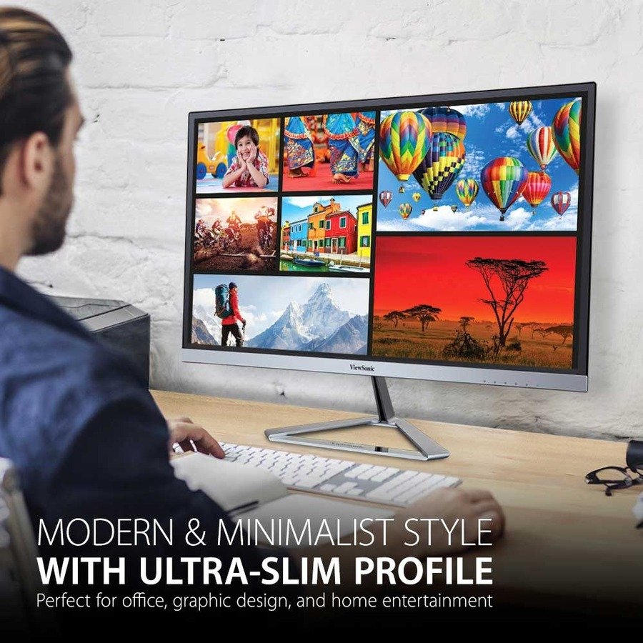 ViewSonic VX2476-SMHD 24 Inch 1080p Monitor, IPS Display with FreeSync and Eye Care Technology - Image 3