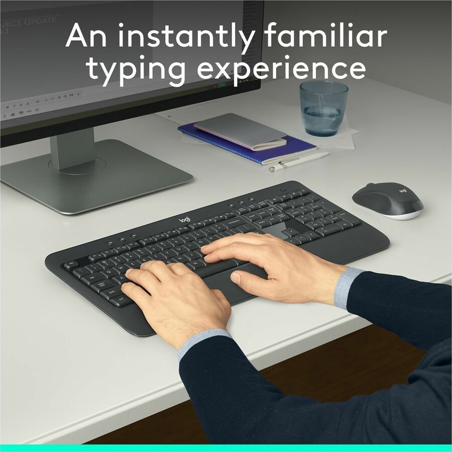 Logitech MK540 Wireless Keyboard and Mouse Combo, 1000 DPI, Unifying USB Receiver, Black - Image 2
