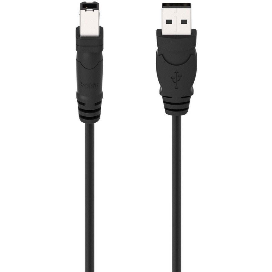 Belkin F3U133B06 Hi-Speed USB 2.0 Cable, 6 ft, USB-A Male to USB-B Male, Black - Image 4