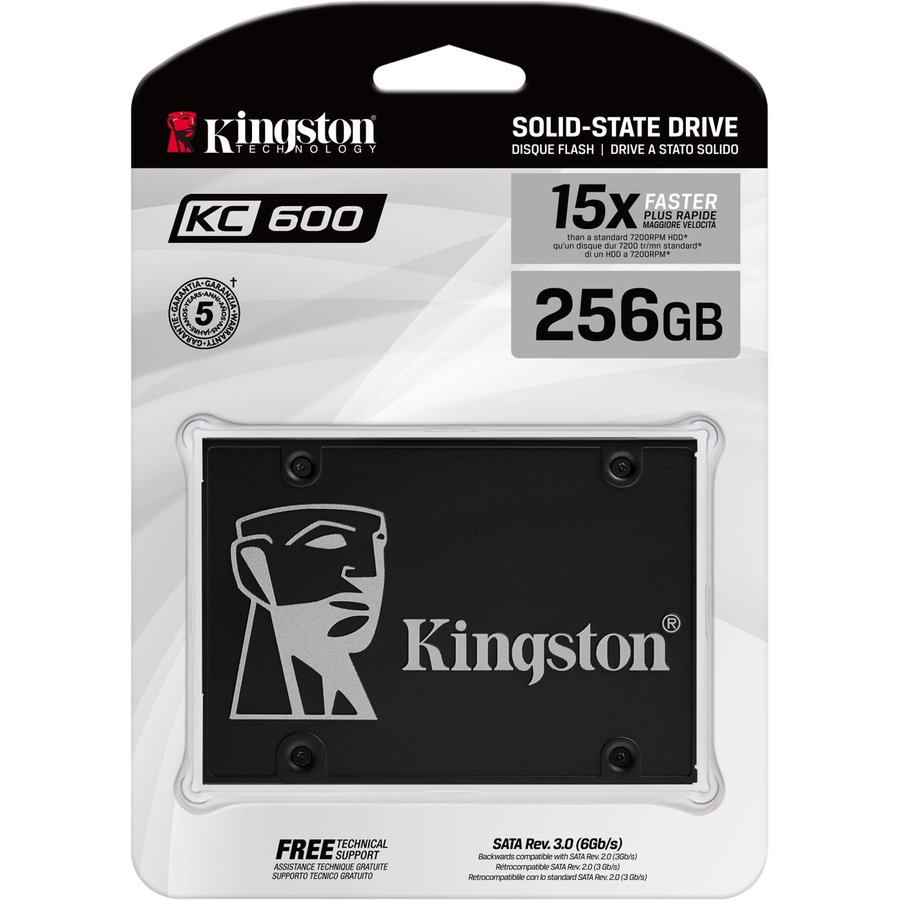 Kingston KC600 256GB 2.5-Inch SATA SSD, AES 256-Bit Hardware Encryption - Image 3