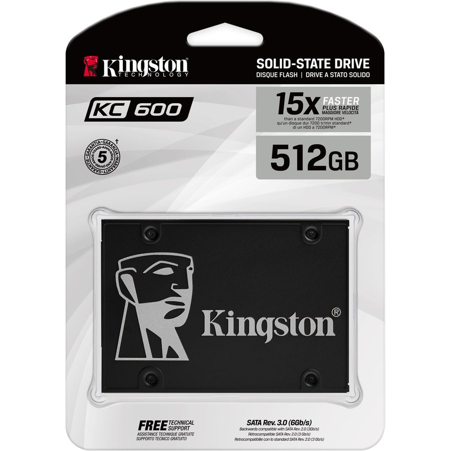 Kingston KC600 512GB 2.5-Inch SATA SSD, AES 256-Bit Hardware Encryption - Image 3