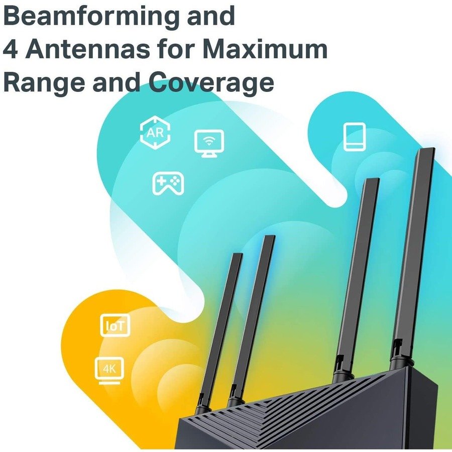 TP-Link Archer AX10 AX1500 Wi-Fi 6 Dual-Band Gigabit Router, 4 Antennas - Image 4
