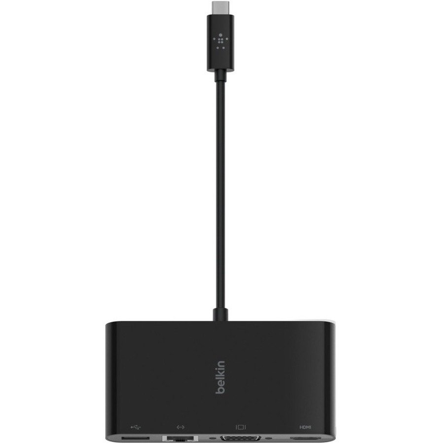 Belkin AVC005BKBL USB-C Multimedia Adapter, HDMI, VGA, USB 3.0, Gigabit Ethernet - Image 2