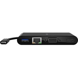 Belkin AVC005BKBL USB-C Multimedia Adapter, HDMI, VGA, USB 3.0, Gigabit Ethernet
