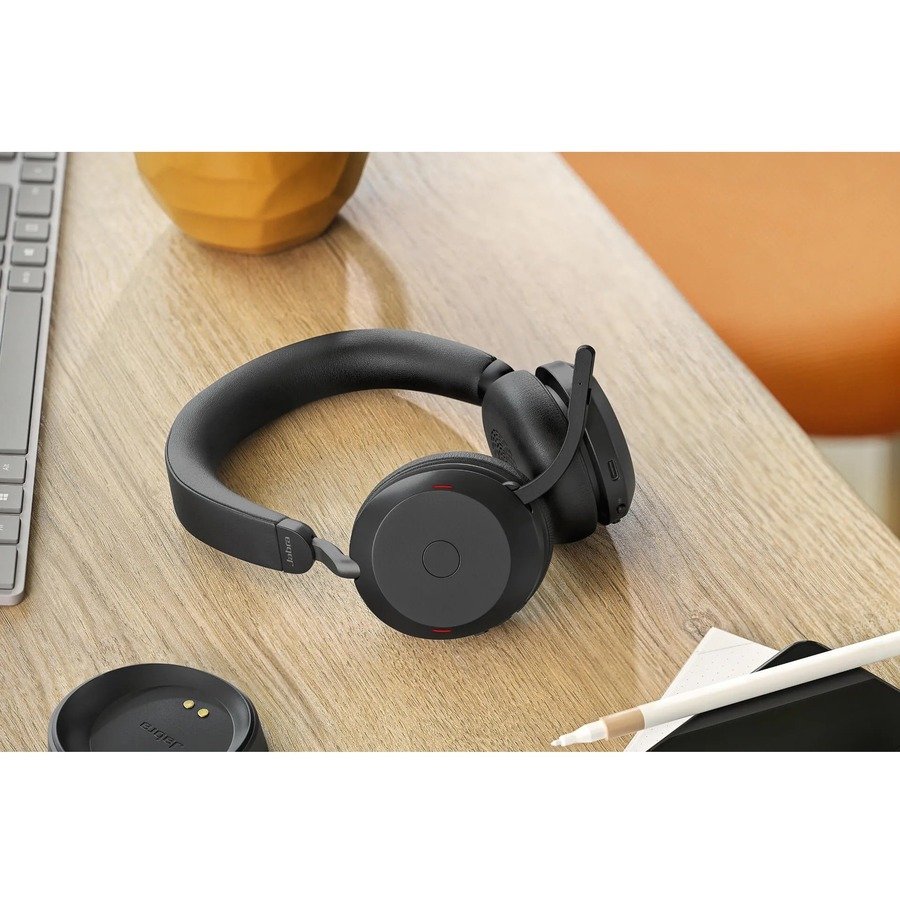 Jabra Evolve2 75 Wireless Stereo Headset with ANC, Link 380 Adapter and Charging Stand - Image 4