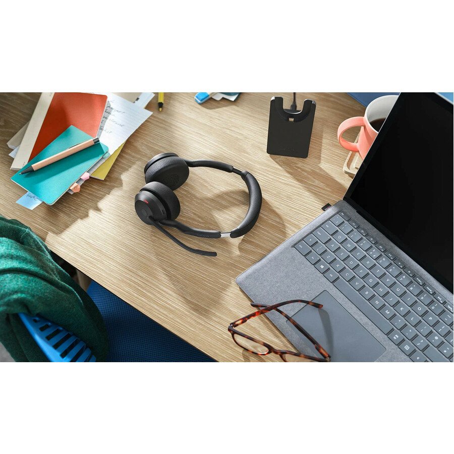 Jabra Evolve2 55 Wireless Stereo Headset with ANC, Bluetooth 5.2, Link 380 Adapter - Image 4