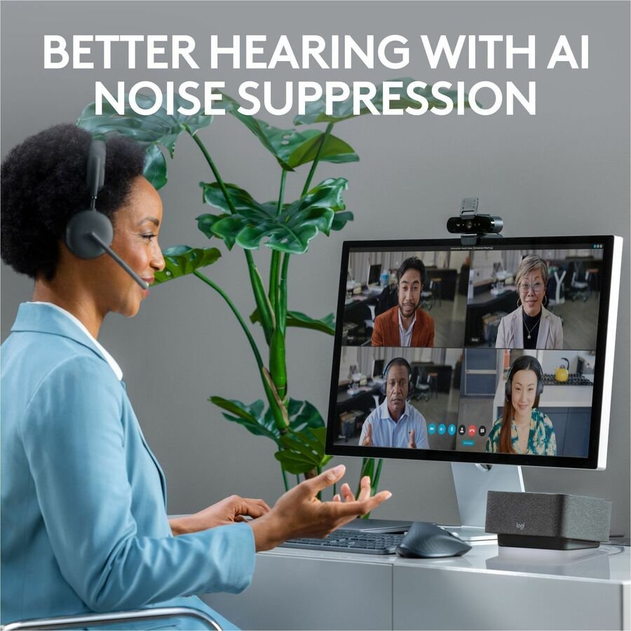 Logitech Zone 950 Wireless Bluetooth Headset, Hybrid ANC, 40mm Drivers, Graphite - Image 5