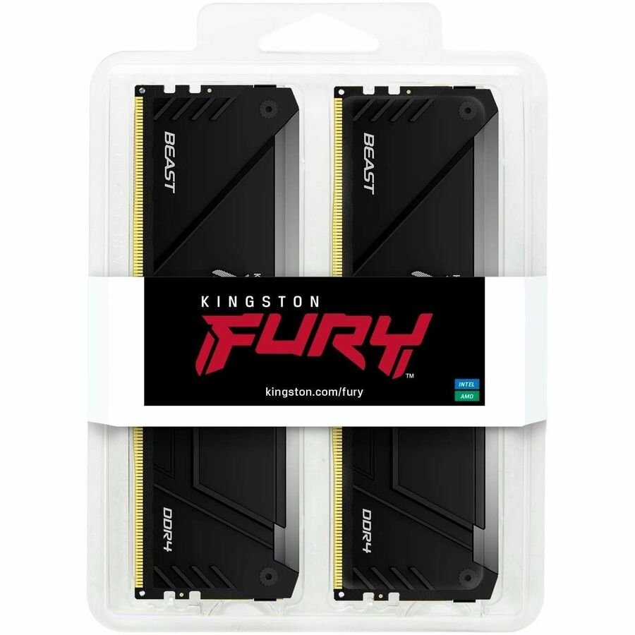 Kingston FURY Beast 16GB (2 x 8GB) DDR4-3600 RGB Desktop Memory Kit, CL17 - Image 3