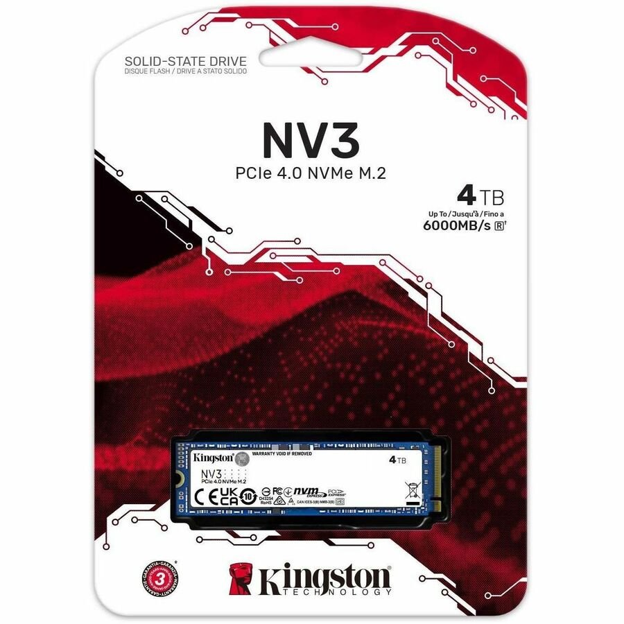 Kingston NV3 4TB PCIe 4.0 NVMe M.2 SSD, Up to 6000 MB/s Read - Image 4