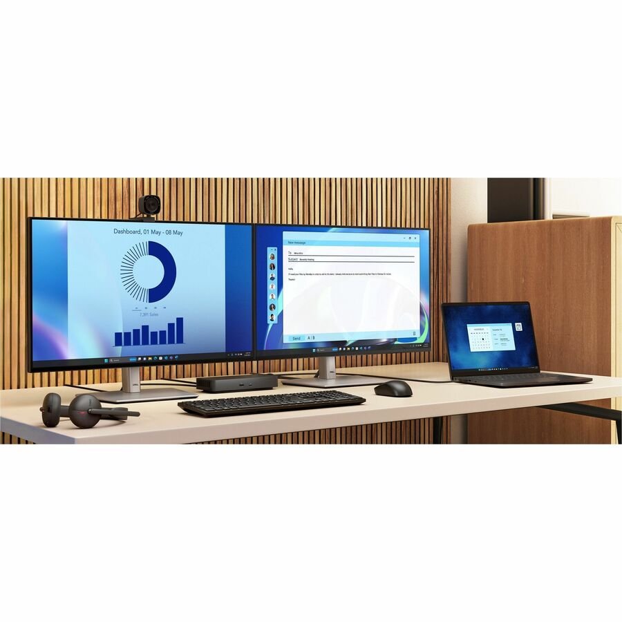 Dell Pro Dock WD25 USB-C Docking Station, 100W Power Delivery, Quad Display, 2.5GbE - Image 6
