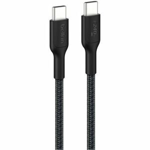 Belkin BoostCharge Pro CAB025FQ1MBK USB-C to USB-C Braided Cable, 240W, 3.28 ft, Black