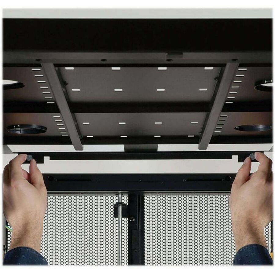 Tripp Lite by Eaton SmartRack 42U Standard-Depth Rack Enclosure Cabinet with Doors and Side Panels - Image 4