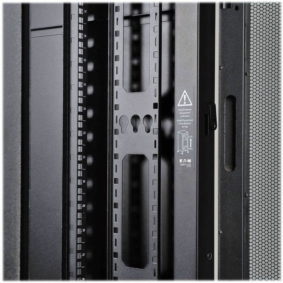 Tripp Lite by Eaton SmartRack 42U Standard-Depth Rack Enclosure Cabinet with Doors and Side Panels - Image 2