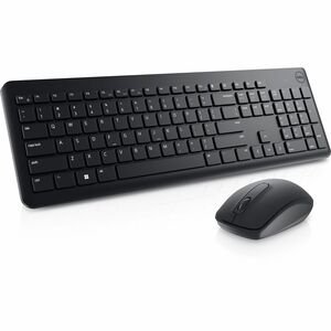 Dell KM3322W Wireless Keyboard and Mouse Combo, 1000 DPI, USB Receiver, Black