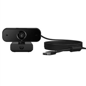 HP 435 FHD Webcam, 1080p 60fps, Auto Focus, Dual Microphones, USB-A