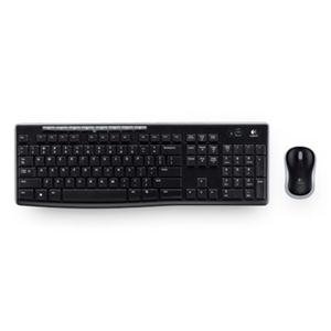 Logitech MK270 Wireless Keyboard and Mouse Combo, 2.4 GHz, USB Nano Receiver, Black