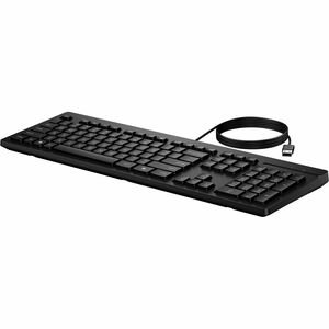 HP 125 Wired Keyboard, Full-Size USB Keyboard with Copilot Key, Black