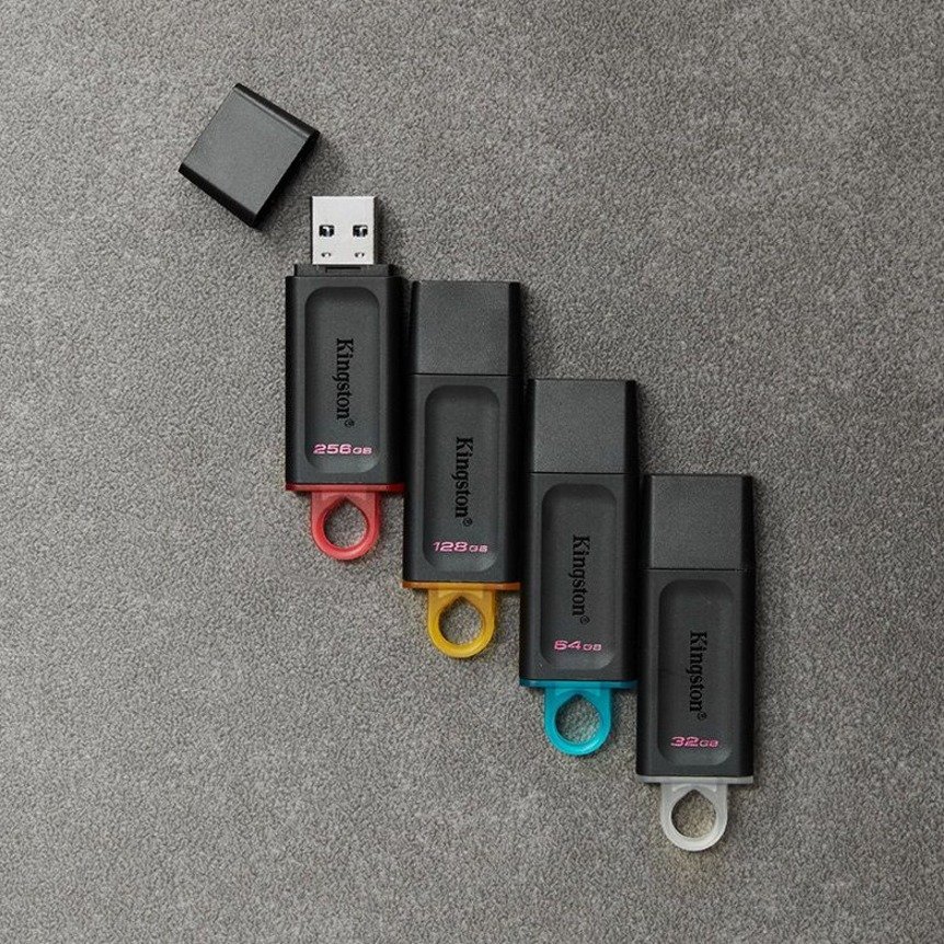 Kingston DataTraveler Exodia 128GB USB 3.2 Gen 1 Flash Drive, Protective Cap, Key Ring Loop - Image 2