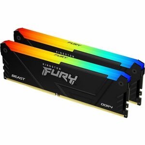 Kingston FURY Beast 16GB (2 x 8GB) DDR4-3600 RGB Desktop Memory Kit, CL17