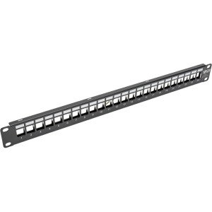 Eaton Tripp Lite N062-024-KJ-SH 24-Port 1U Shielded Blank Keystone Patch Panel