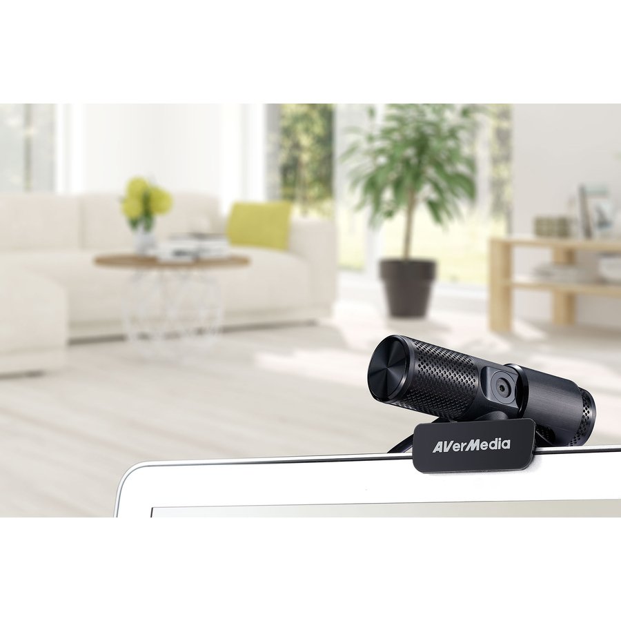 AVerMedia PW313 Live Streamer CAM 313 Webcam, 1080p 30fps, Dual Built In Microphones, Privacy Shutter, USB Plug and Play - Image 4