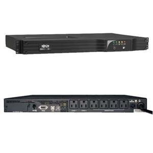 Tripp Lite by Eaton UPS SmartPro 120V 1kVA 800W Line-Interactive Sine Wave UPS Network Card Option USB DB9 6 Outlets 1U Rack/Vertical