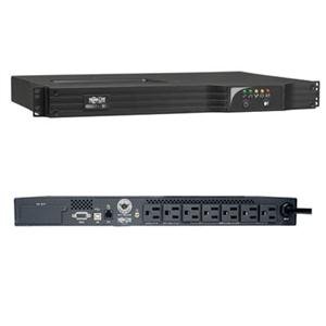 Tripp Lite by Eaton UPS 500VA 300W 120V Line-Interactive UPS 6 NEMA 5-15R Outlets USB DB9 Network Card Option 1U Rack/Tower Battery Backup