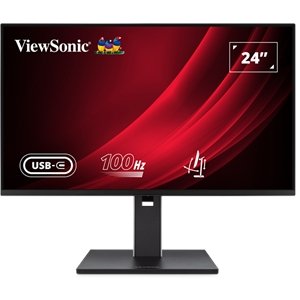 ViewSonic VG2452 24 Inch 1080p Monitor, IPS Display with 100Hz for Smooth Home and Office Productivity