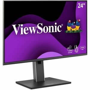 ViewSonic VG2458 24 Inch 1080p Docking Monitor, IPS Display with 100W USB-C for Smooth Home and Office Productivity