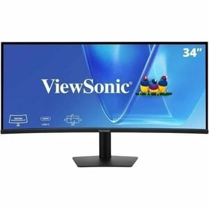 ViewSonic VG3420C 34 Inch UWQHD 1440p Curved Docking Monitor, 1900R IPS Display