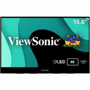ViewSonic VX1655-4K-OLED 15.6 Inch 4K Portable Monitor, OLED Display for Immersive Mobile Workspaces