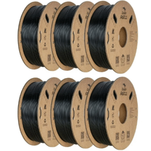 creality ender fast pla filament, black 6 pack bundle