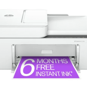 hp envy 6558e wireless all in one color photo inkjet printer, 6 months instant ink with hp+
