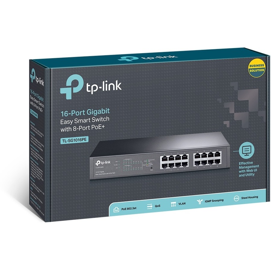 tp link tl sg1016pe 16 port gigabit easy smart poe switch with 8 port poe+ tp link tl sg1016pe 16 port gigabit easy smart poe switch with 8 port poe+