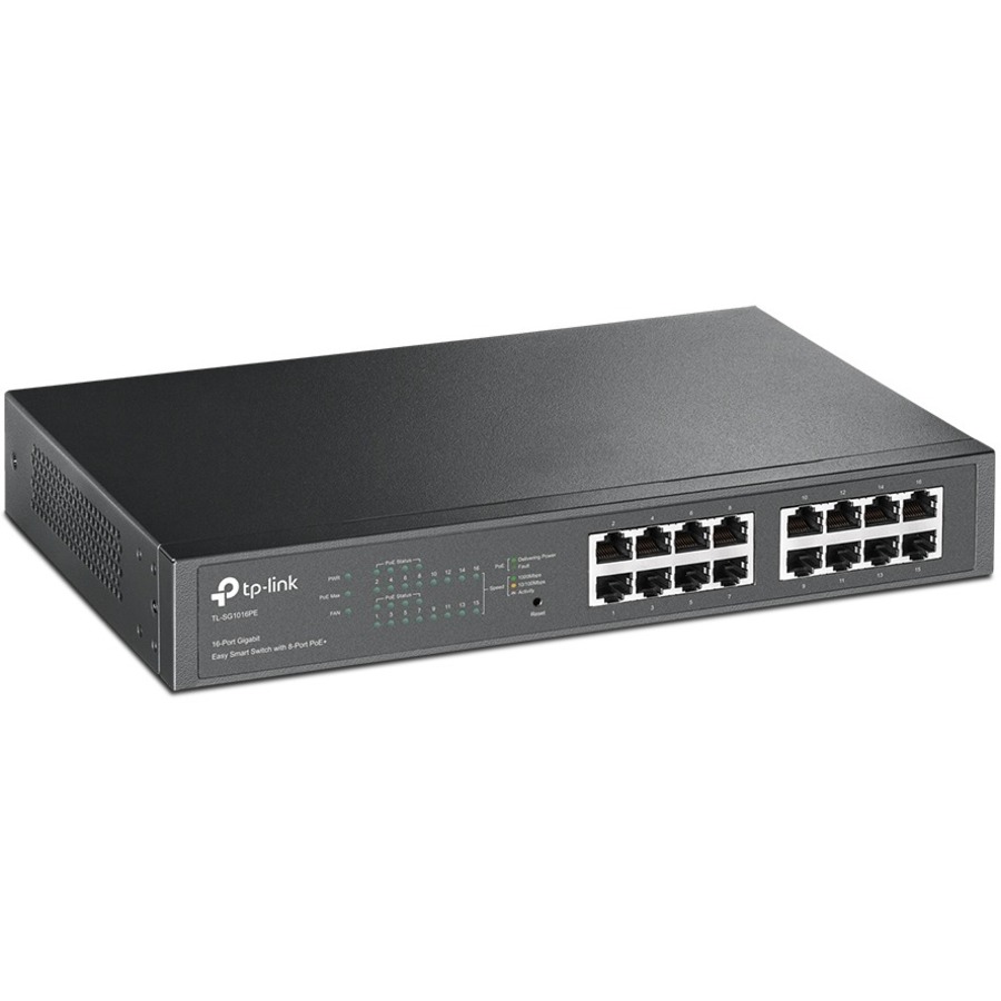 tp link tl sg1016pe 16 port gigabit easy smart poe switch with 8 port poe+ tp link tl sg1016pe 16 port gigabit easy smart poe switch with 8 port poe+