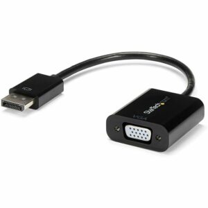 startech displayport to vga adapter, active dp to vga converter, 1080p video, dp to vga adapter dongle (digital to analog), dp 1.2