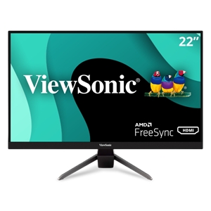 viewsonic vx2267 mhd 22" 1080p 1ms 75hz freesync monitor with hdmi, dp, and vga