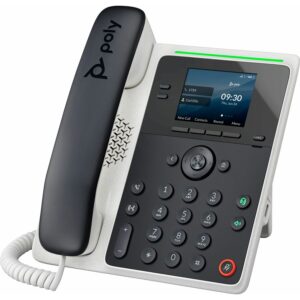 poly edge e100 ip phone corded corded 3 multiple conferencing desktop, wall mountable white, midnight bluee100 ip phone