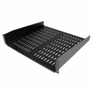 startech.com 2u 16in universal vented rack mount cantilever shelf fixed server rack cabinet shelf 50lbs / 23kg