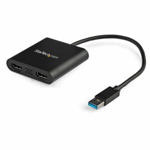 startech usb 3.0 to dual hdmi adapter, usb to 2x hdmi monitor converter for windows (no support for macos/chromeos/linux) taa